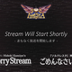 A video still for a Platinum Games livestream reads "Very Sorry Stream will start shortly."